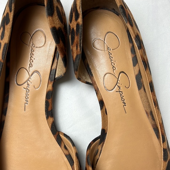 Jessica Simpson Collection | Tan Leopard Print Gabrina Flat - Picture 4 of 6